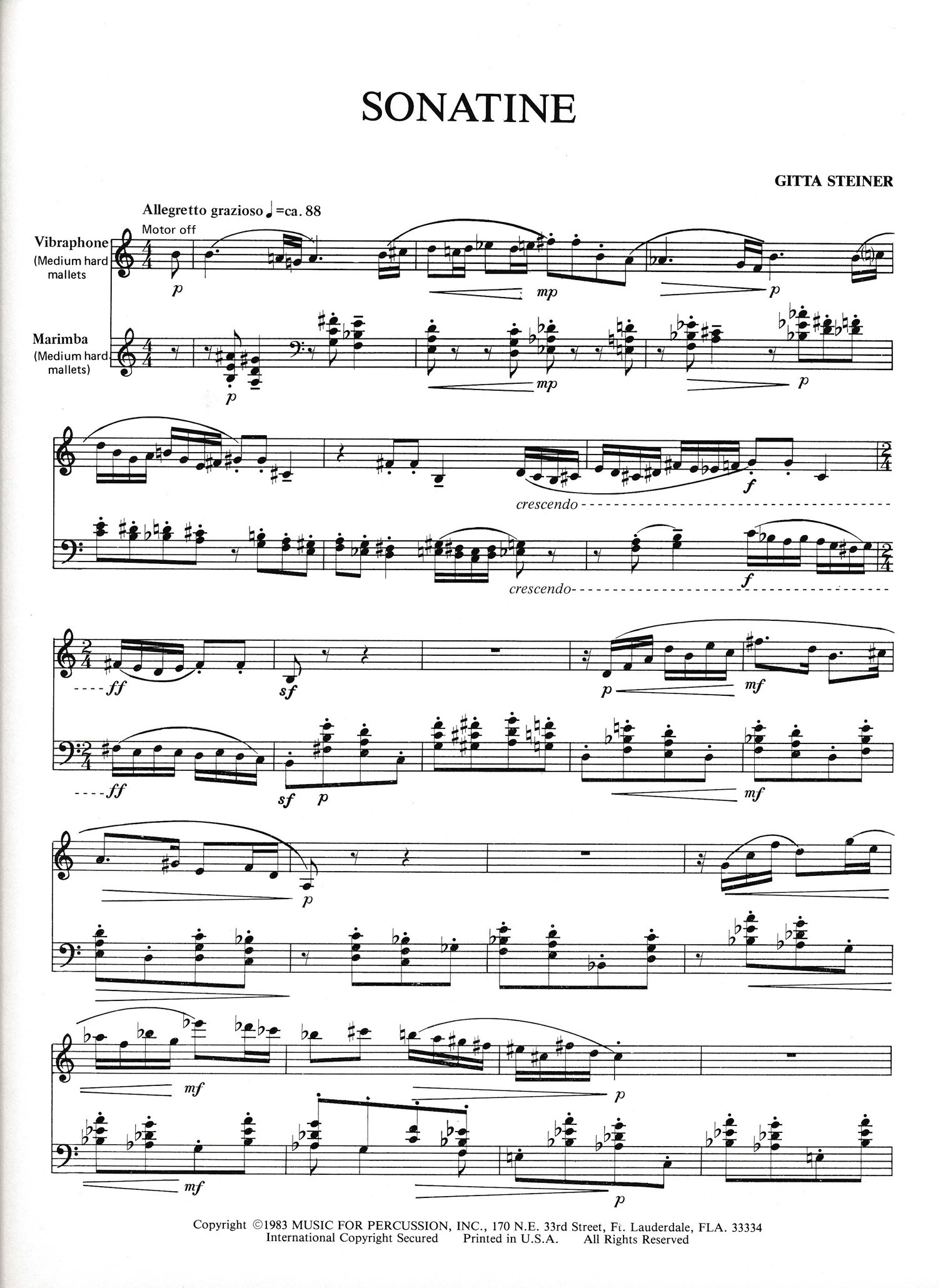 Sonatine by Gitta Steiner