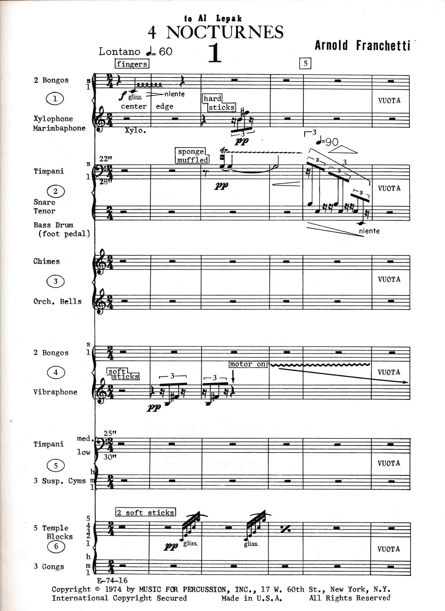 4 Nocturnes by Arnold Franchetti