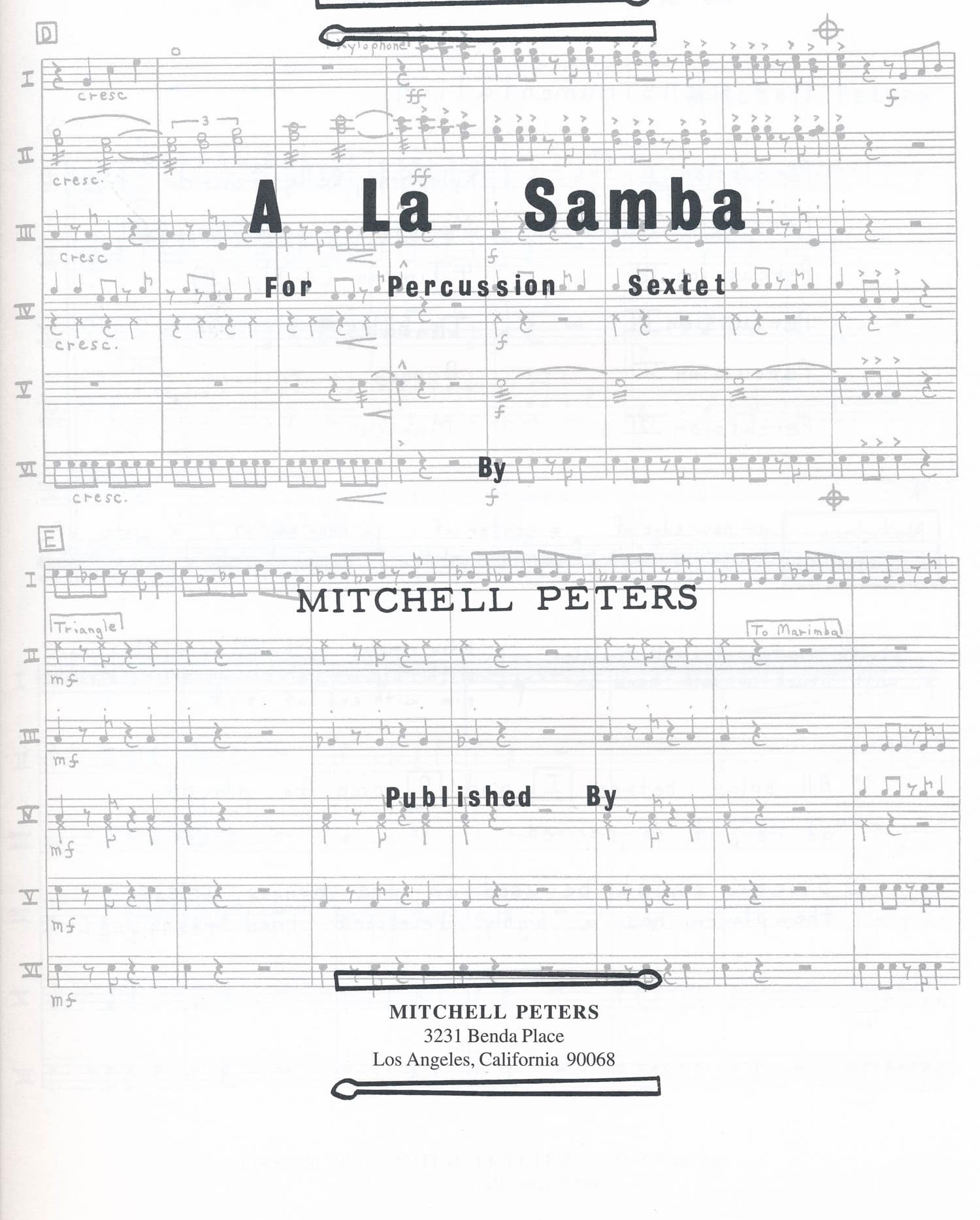 A La Samba by Mitchell Peters