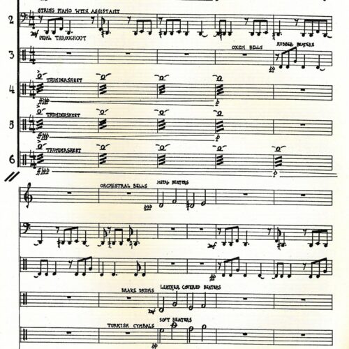First Construction (in Metal) - score