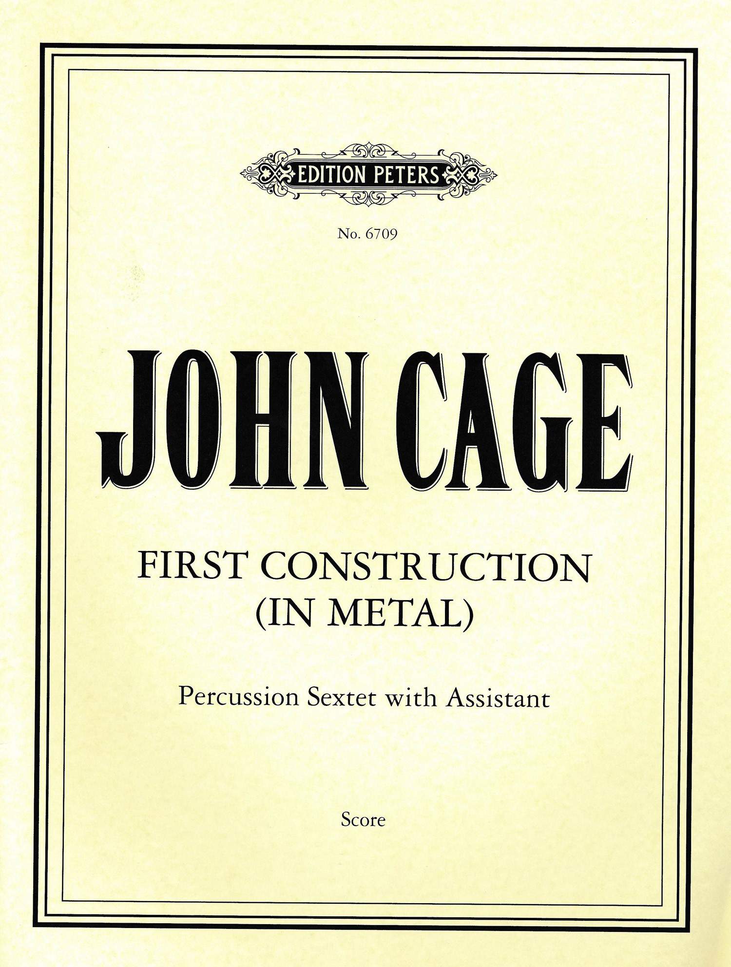 First Construction (in Metal) - score