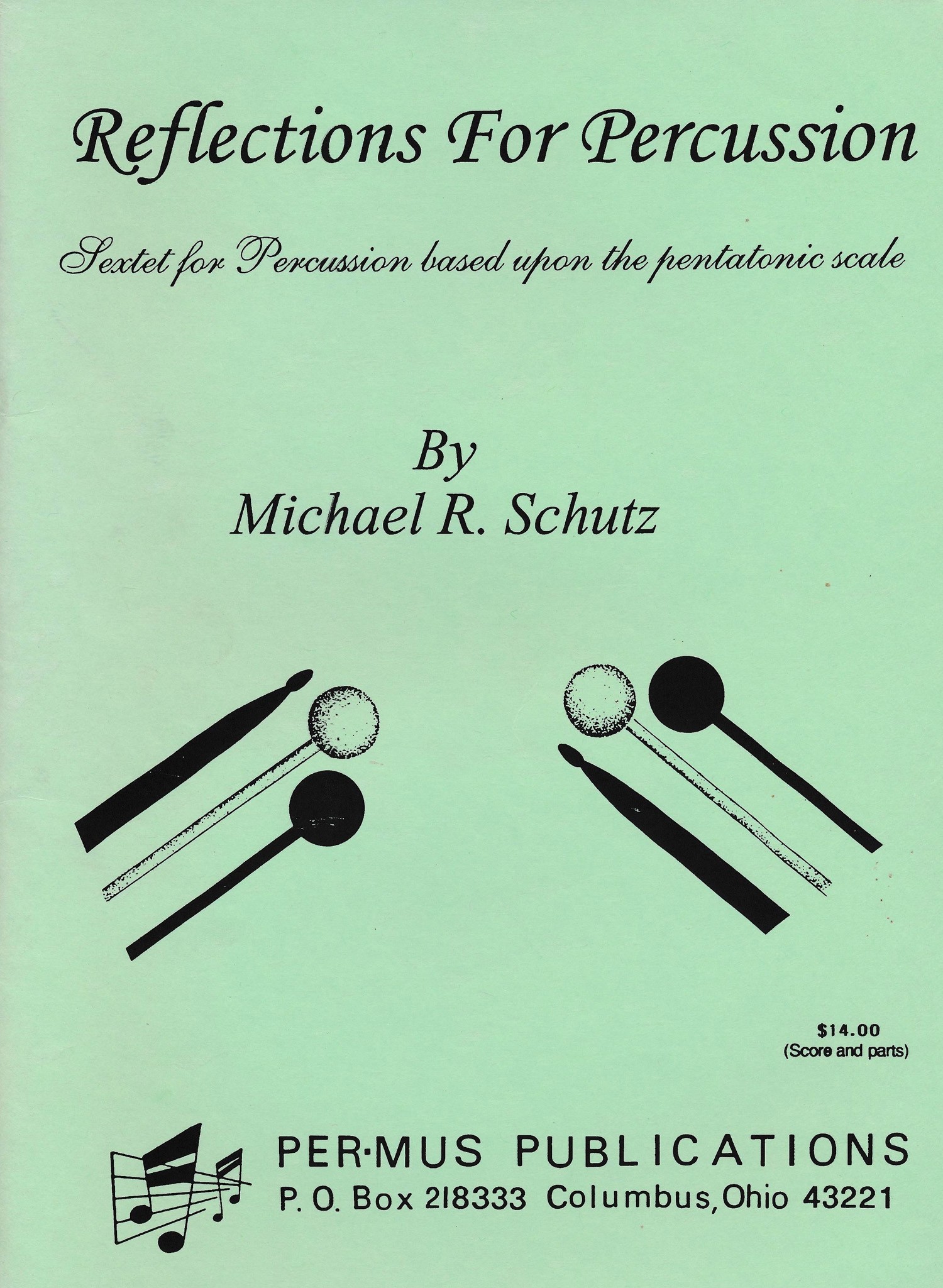Reflections For Percussion by Michael Schutz