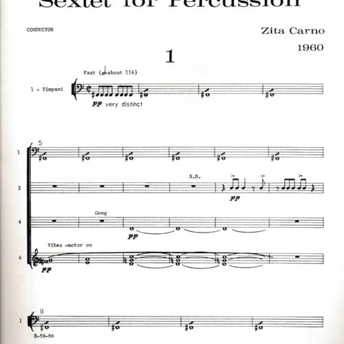 Sextet For Percussion by Carno Zita