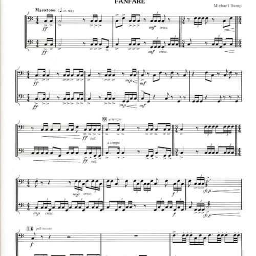 Three Pieces For Two Pairs Of Timpani by Michael Bump
