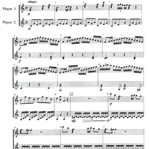 Allegro from Sonata in C Major by Mozart arr. Ruth Jeanne