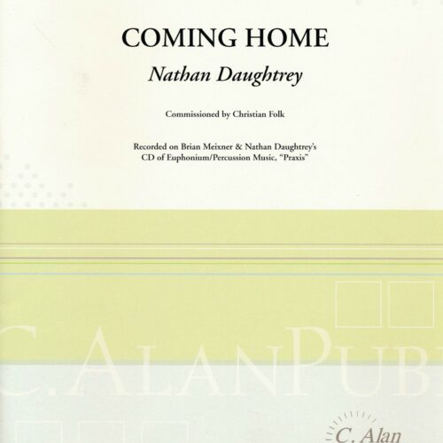 Coming Home for solo euphonium with percussion quintet by Nathan Daughtrey