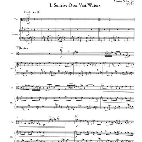 Five Encounters for Viola & Marimba by Marco Schirripa