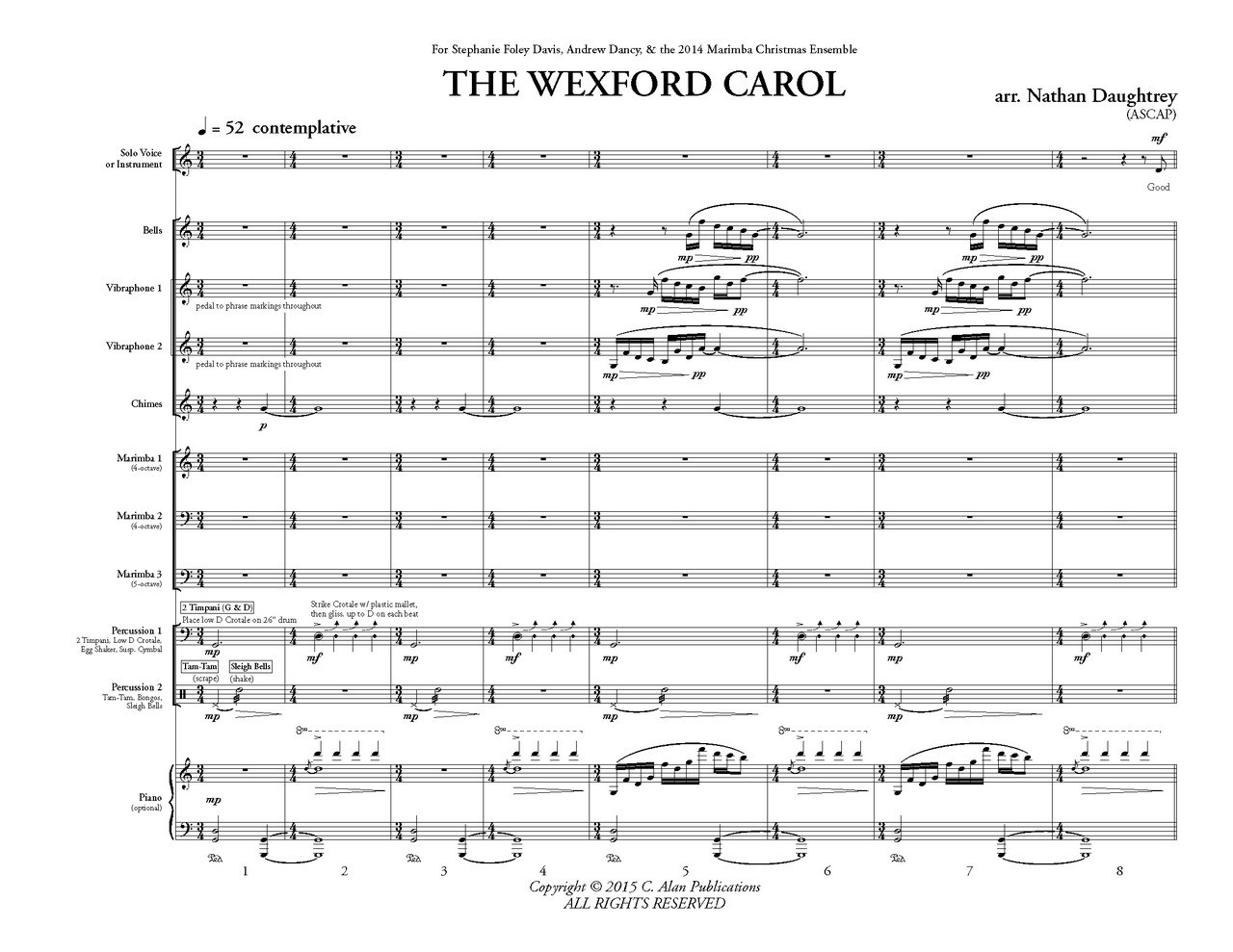 The Wexford Carol arr. Nathan Daughtrey