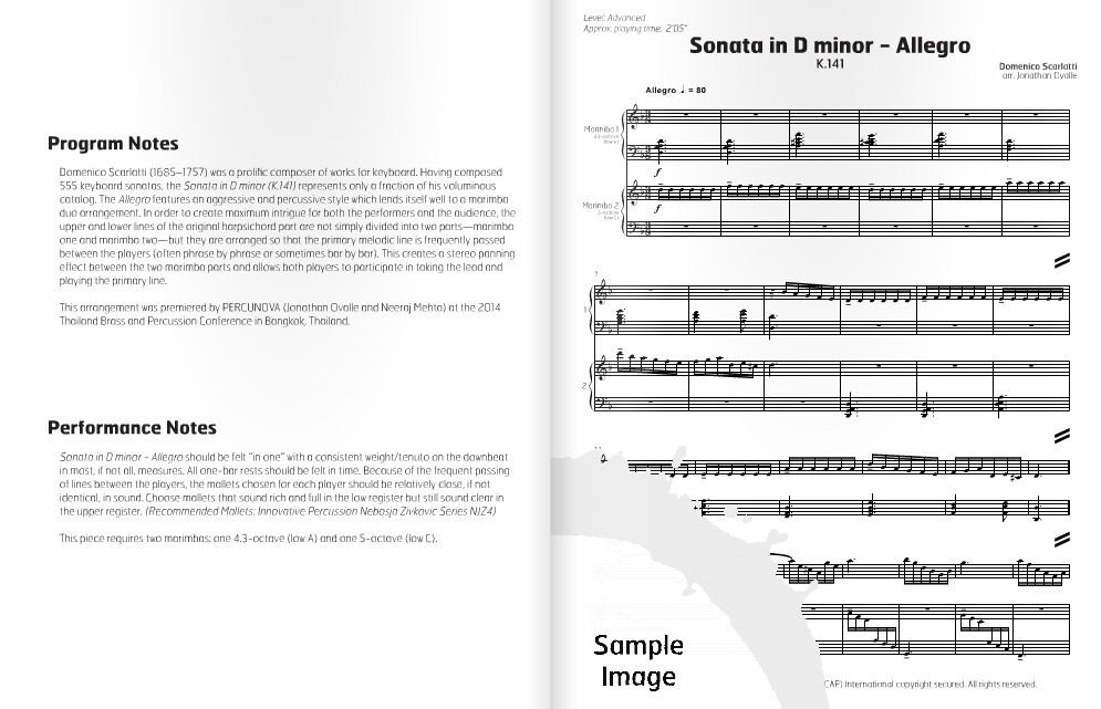 Sonata in D minor - Allegro by Scarlatti arr. Jonathan Ovalle