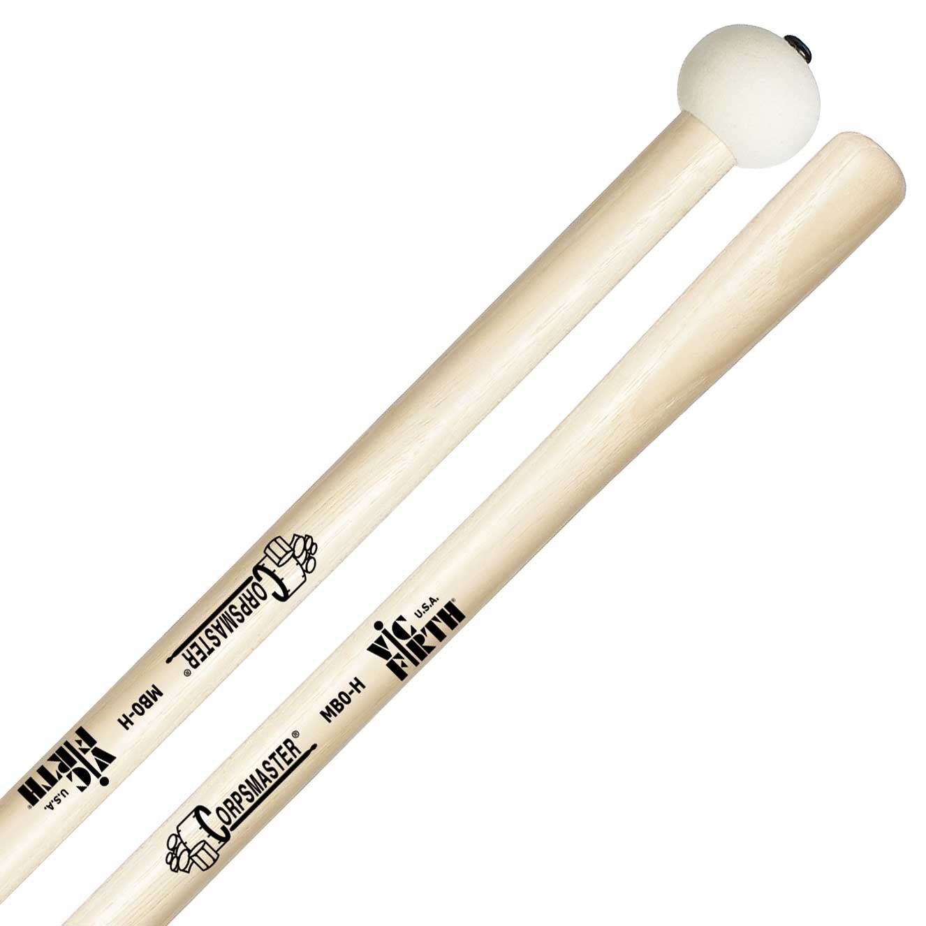 Vic Firth MB0H Corpsmaster Extra Small Hard Felt Marching Bass mallets