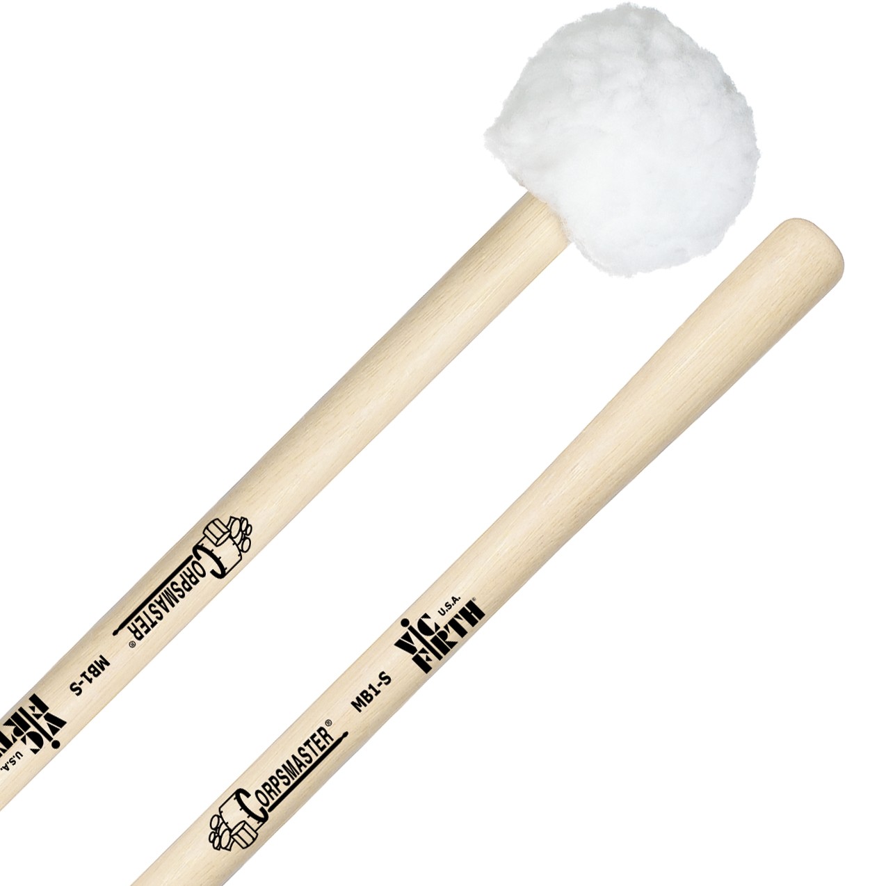Vic Firth MB1S Corpsmaster Small Soft Marching Bass mallets