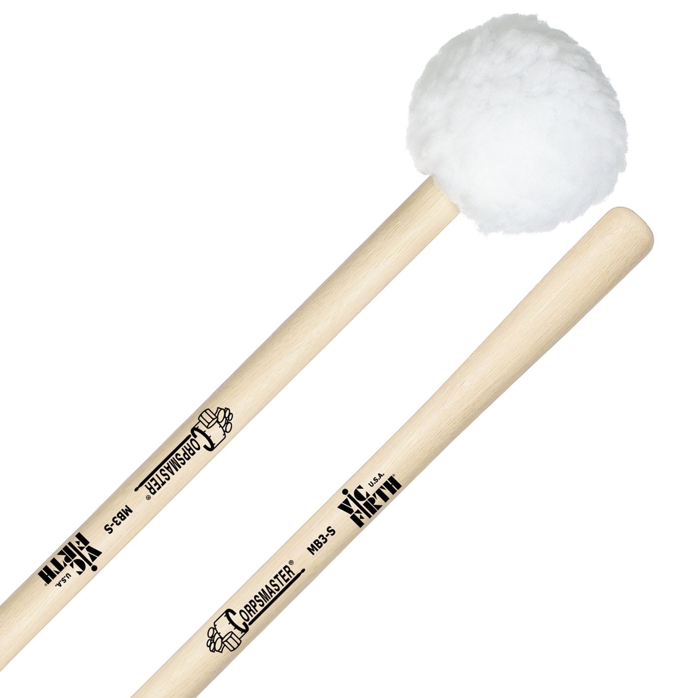 Vic Firth MB3S Corpsmaster Large Soft Marching Bass mallets