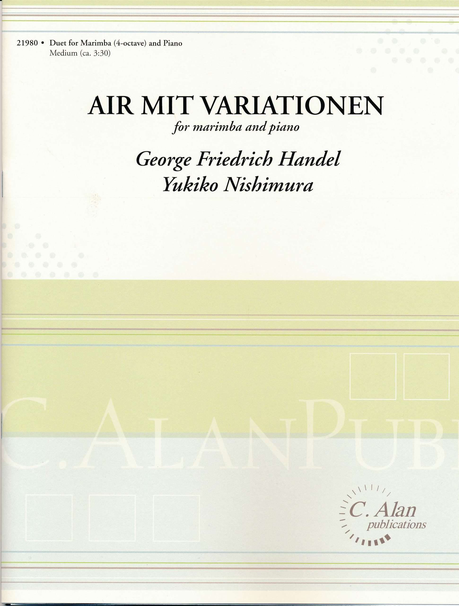 Air Mit Variationen by Handel arr. Yukiko Nishimura