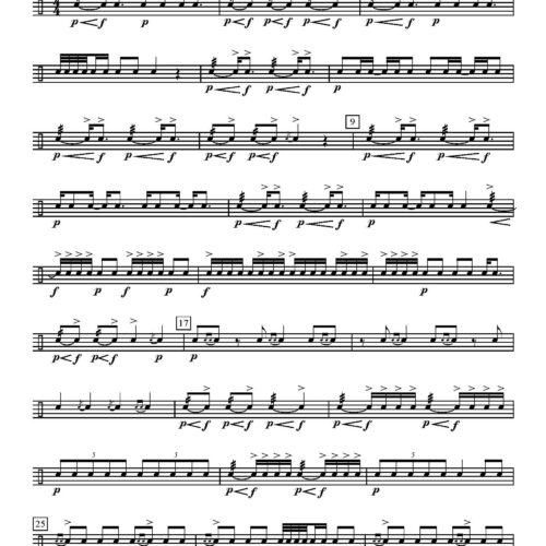 Classical Snare Drum Solos (8 Etudes For The Advanced Player)