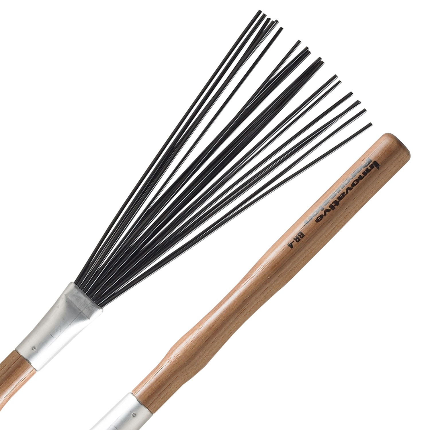 Innovative Percussion BR-4 Heavy Synthetic Brushes Wood Handle