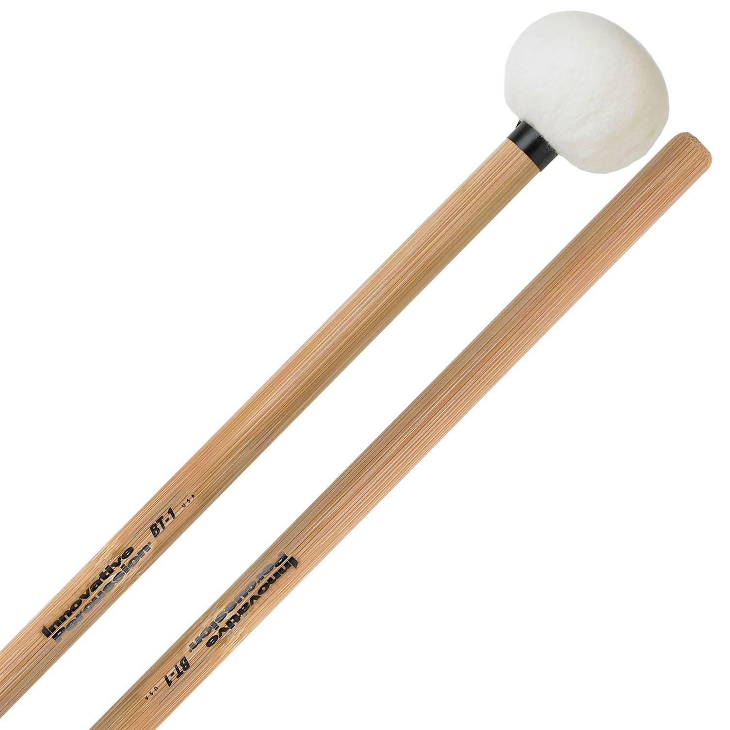Innovative Percussion BT-1 Bamboo Series Soft Large Roller Timpani Mallets