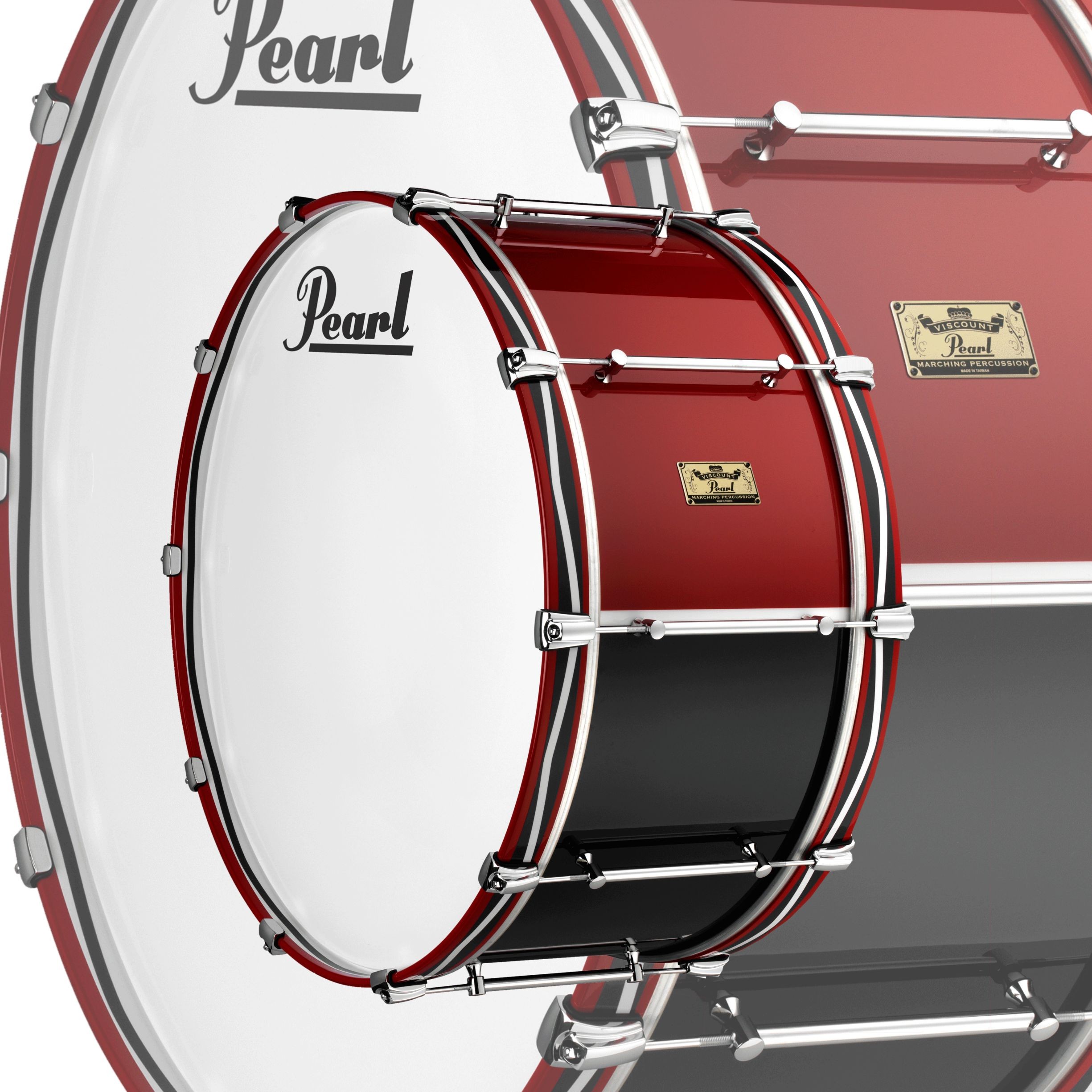 Pearl Viscount 26"x10" Military Marching Bass Drum