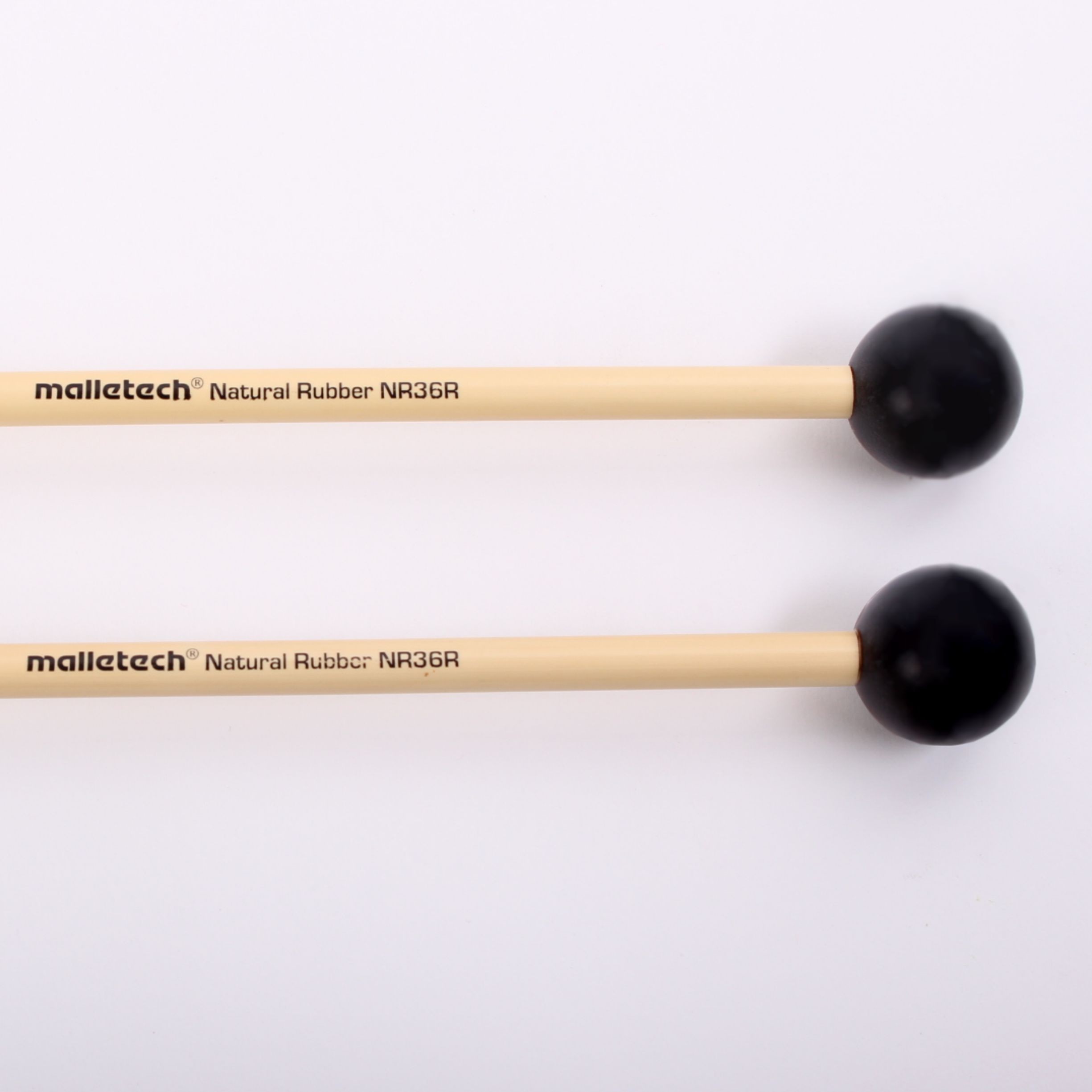 Malletech NR36 Natural Rubber Extra Hard Xylo/Bell Mallets