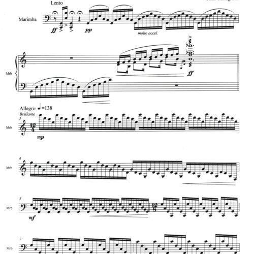 Marimba Concerto no. 1 (piano reduction)