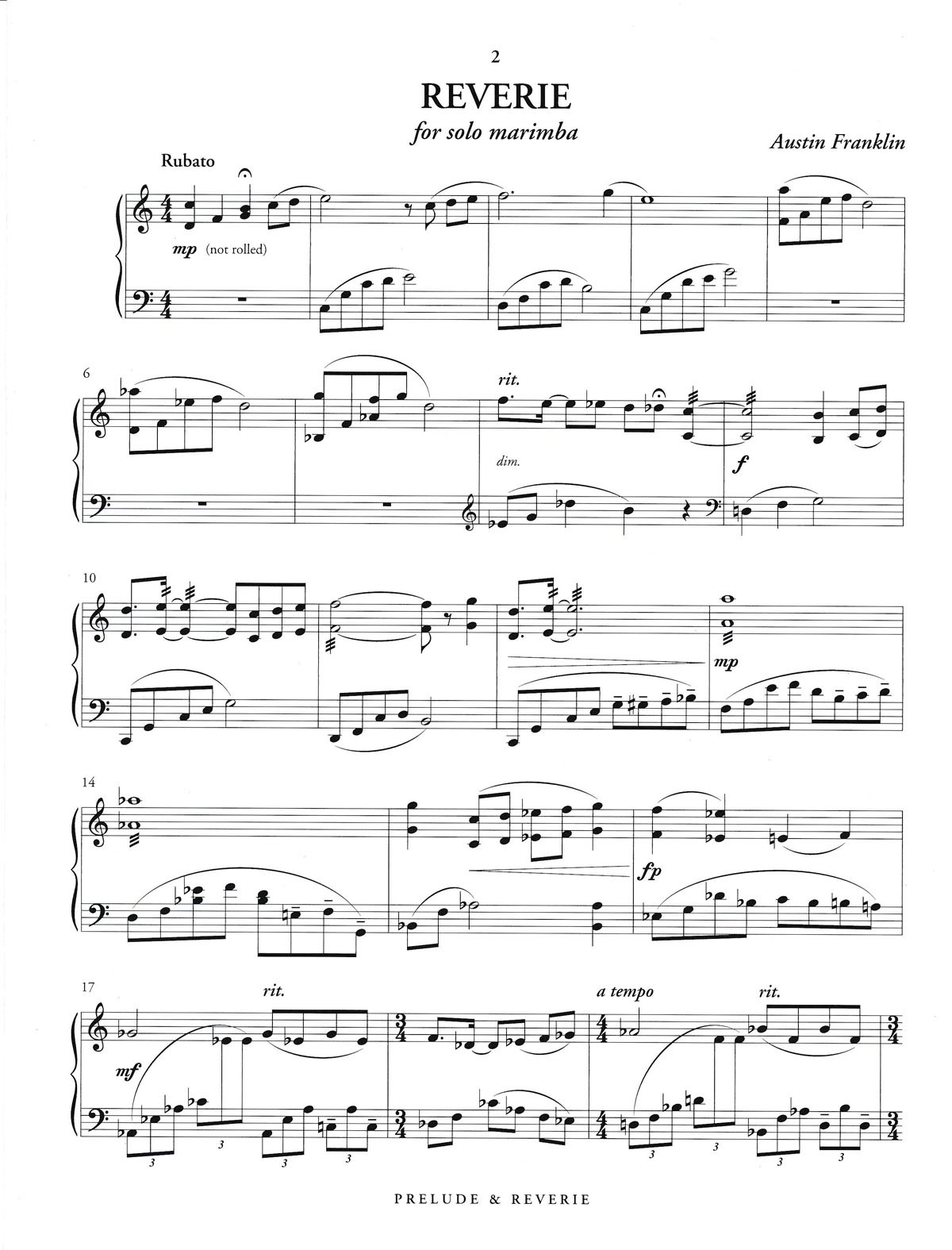Prelude and Reverie by Austin Franklin