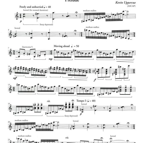Three Miniatures for Vibraphone by Kevin Uppercue