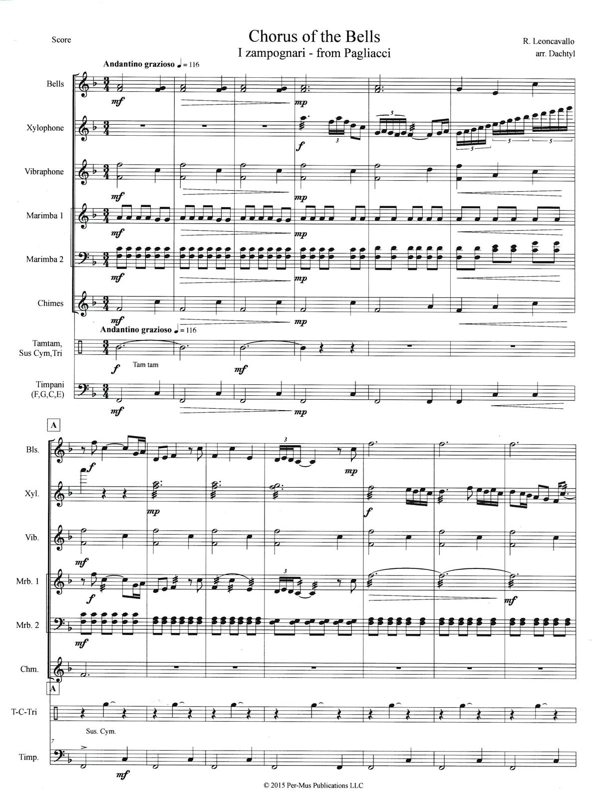 Chorus of the Bells by Leoncavallo arr. Cary Dachtyl