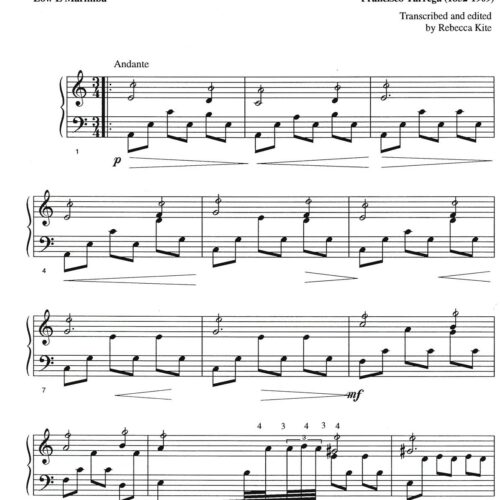Recuerdos de la Alhambra by Tarrega arr. Rebecca Kite