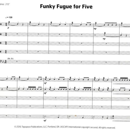 Funky Fugue for Five by Alan Keown