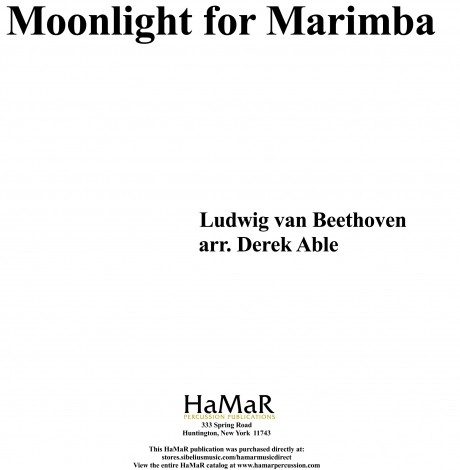Moonlight for Marimba