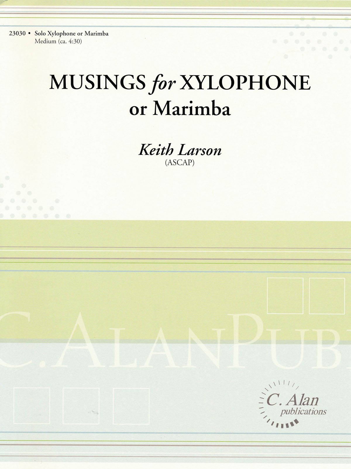 Musings for Xylophone or Marimba by Keith Larson