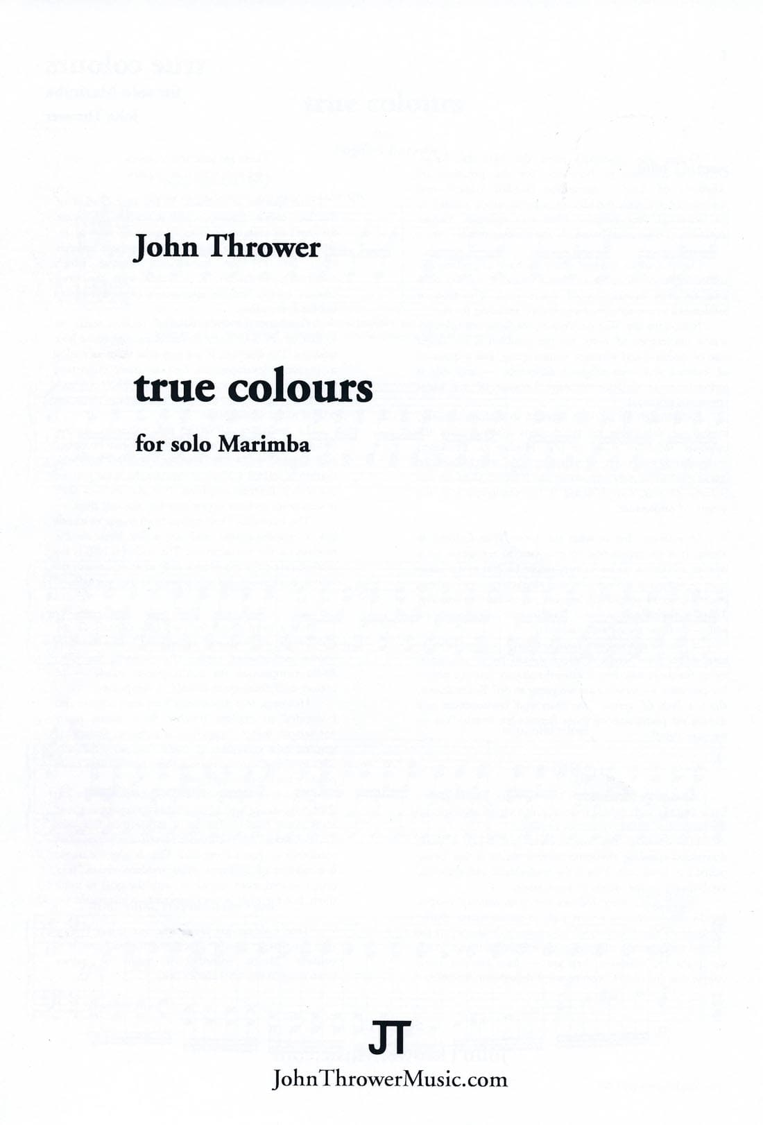 True Colours by John Thrower