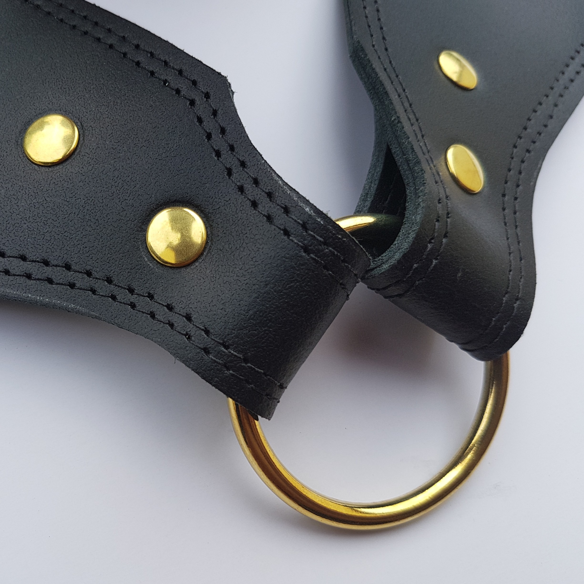 SP Marching Custom 80 mm all Leather Guard Sling Black/Gold