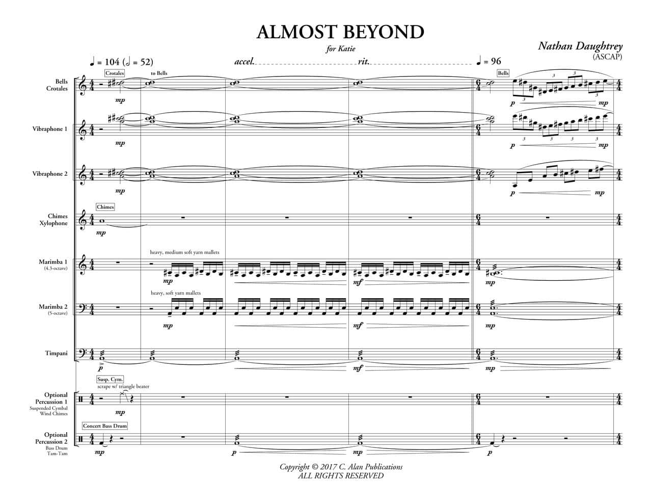 Almost Beyond (Ensemble Version) by Nathan Daughtrey