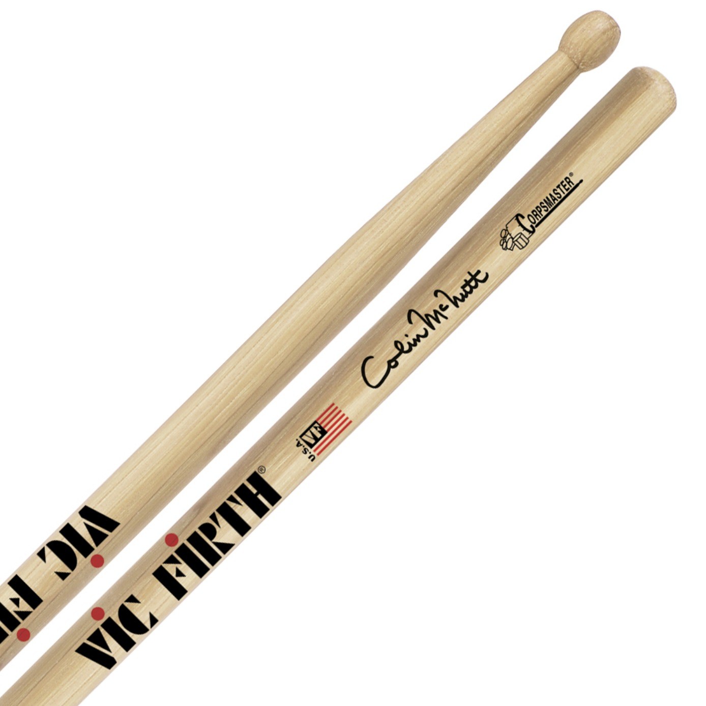 Vic Firth SCM Colin McNutt Corpsmaster Marching Snare Sticks