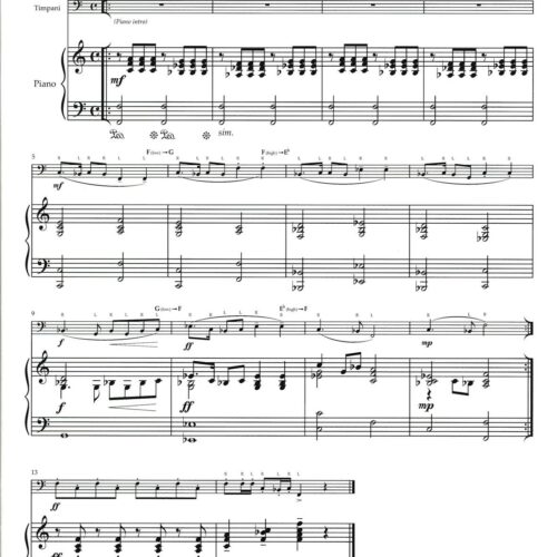 5 Etudes for Timpani and Piano (vol. 1) by Fredrik Duvling