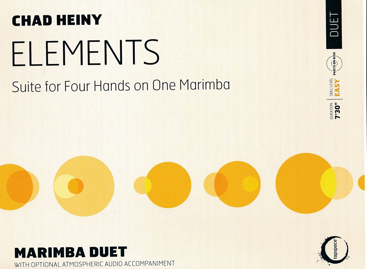 Elements - suite for four hands on one marimba by Chad Heiny