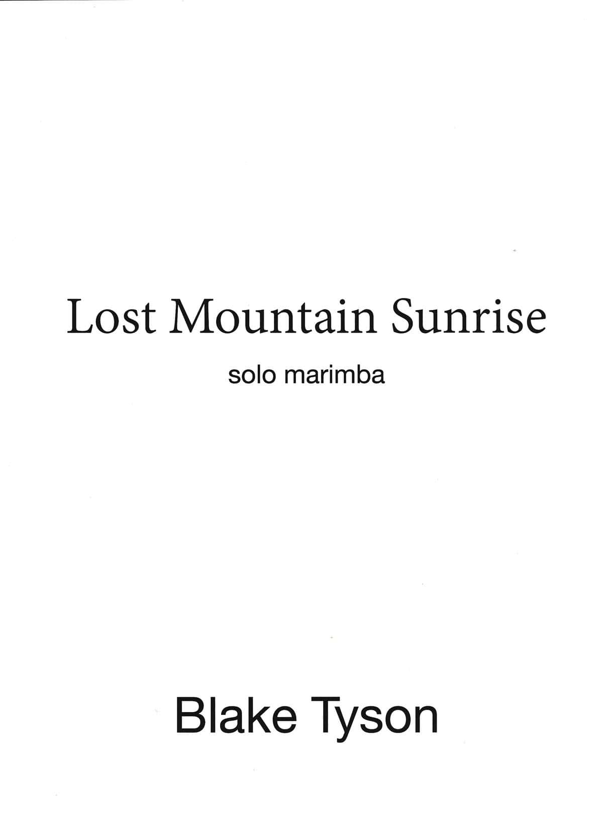 Lost Mountain Sunrise by Blake Tyson