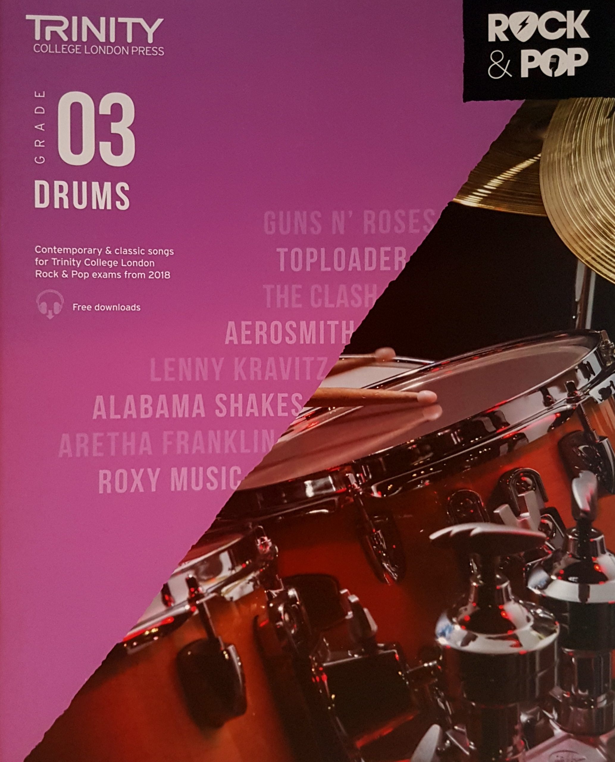 Rock and Pop Drums 2018 - Grade 3
