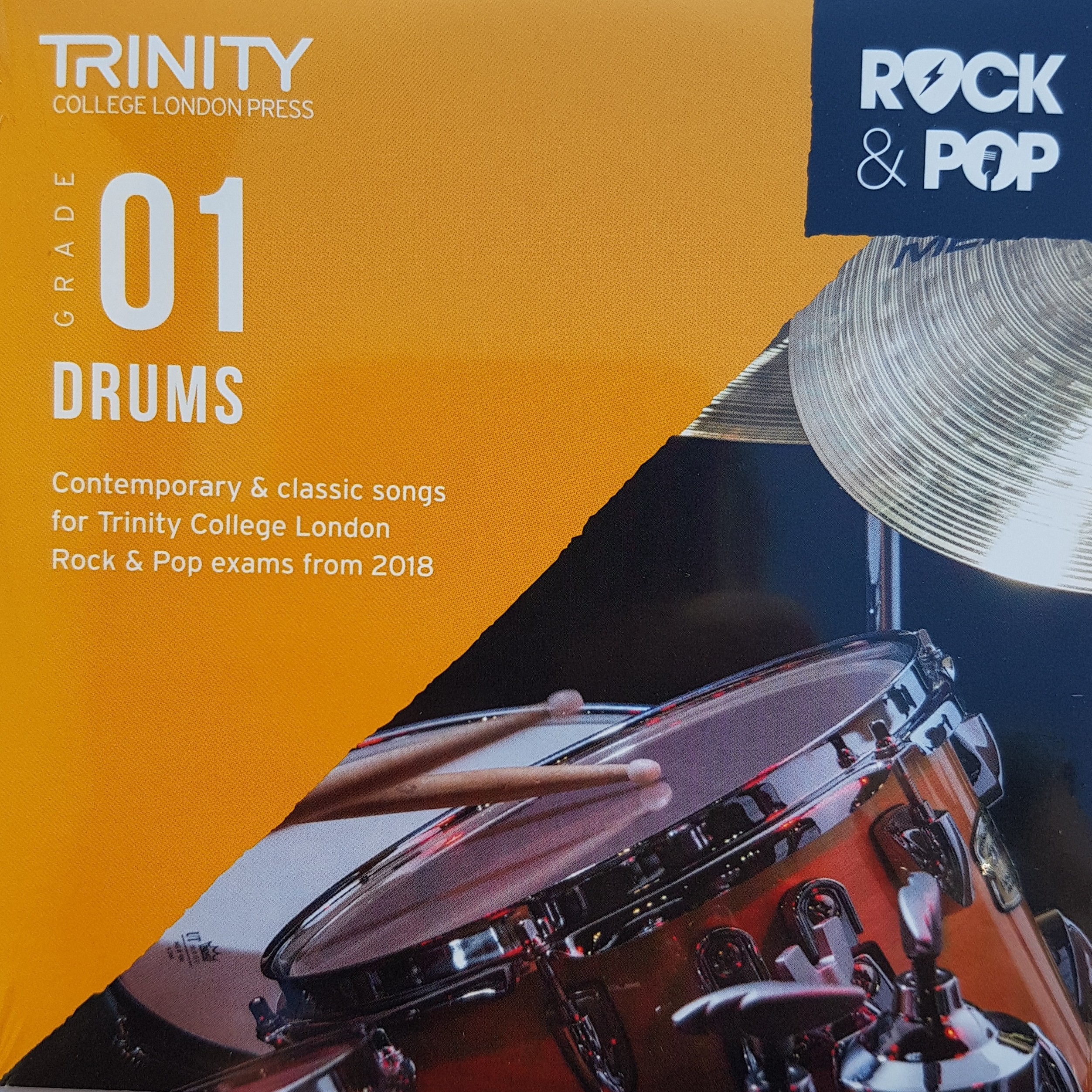 Rock and Pop Drums 2018 - Grade 1 CD