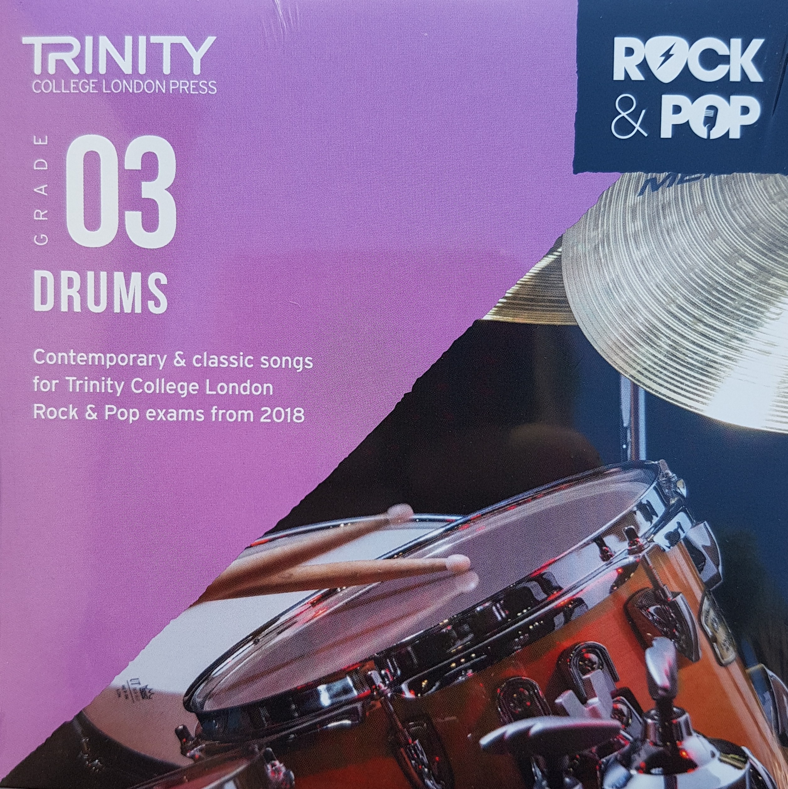 Rock and Pop Drums 2018 - Grade 3 CD