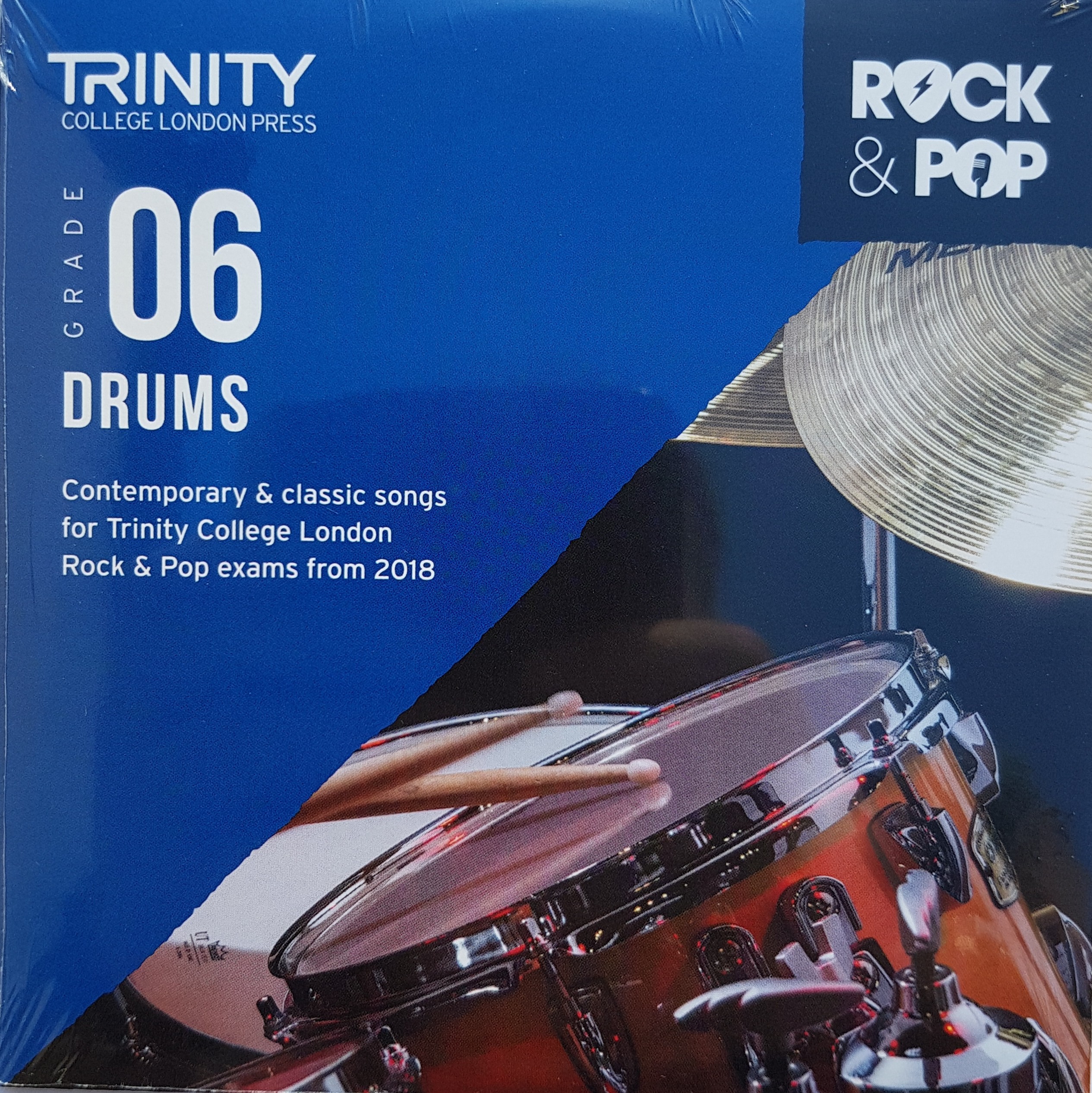Rock and Pop Drums 2018 - Grade 6 CD