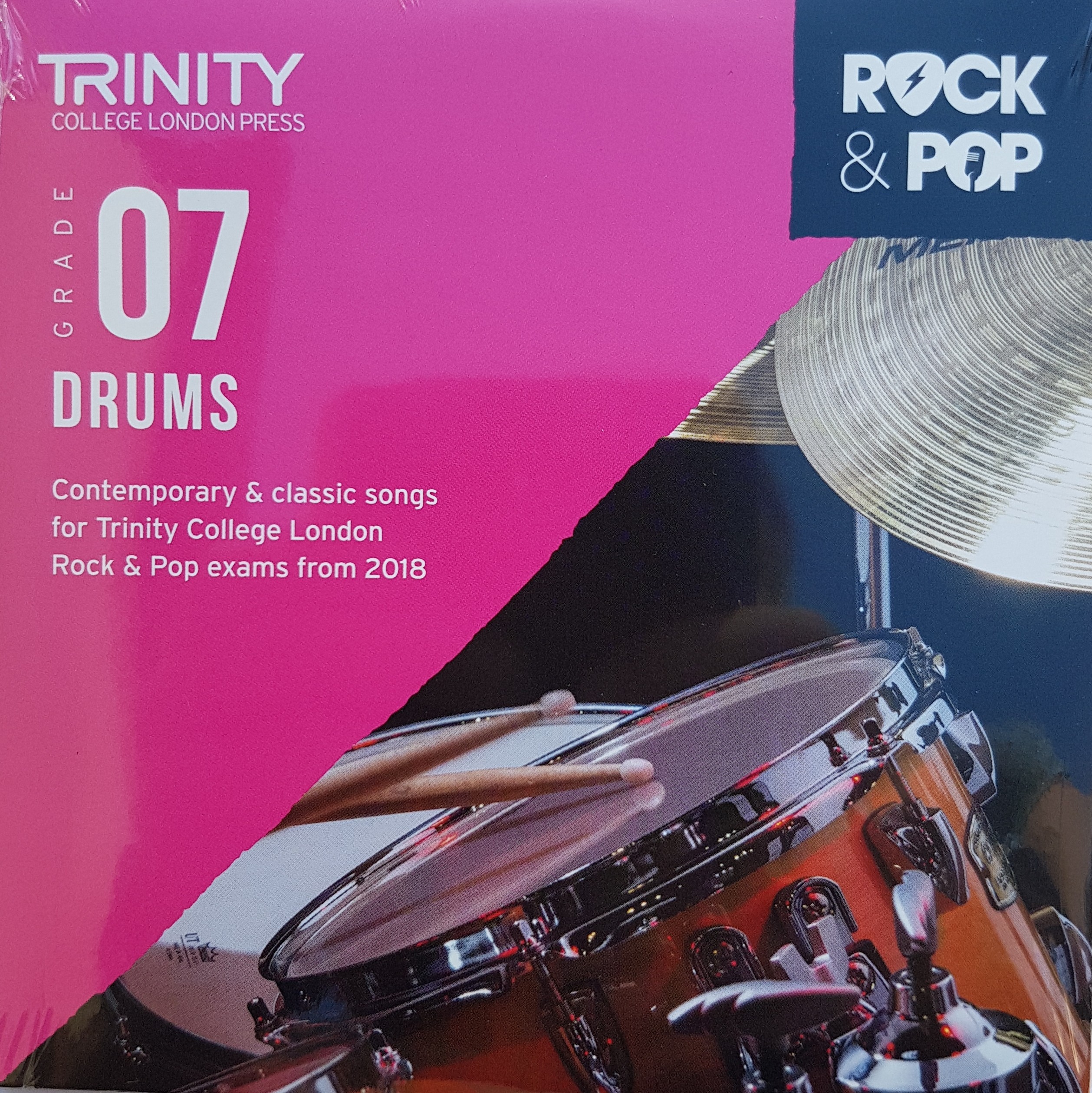 Rock and Pop Drums 2018 - Grade 7 CD