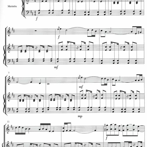 Three Songs for Mallet Duet by Nils Rohwer