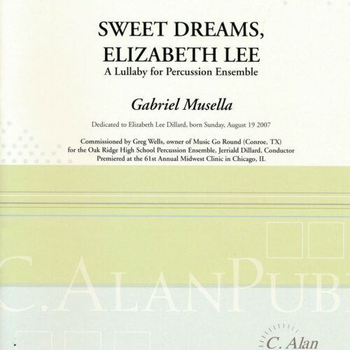 Sweet Dreams, Elizabeth Lee by Gabriel Musella