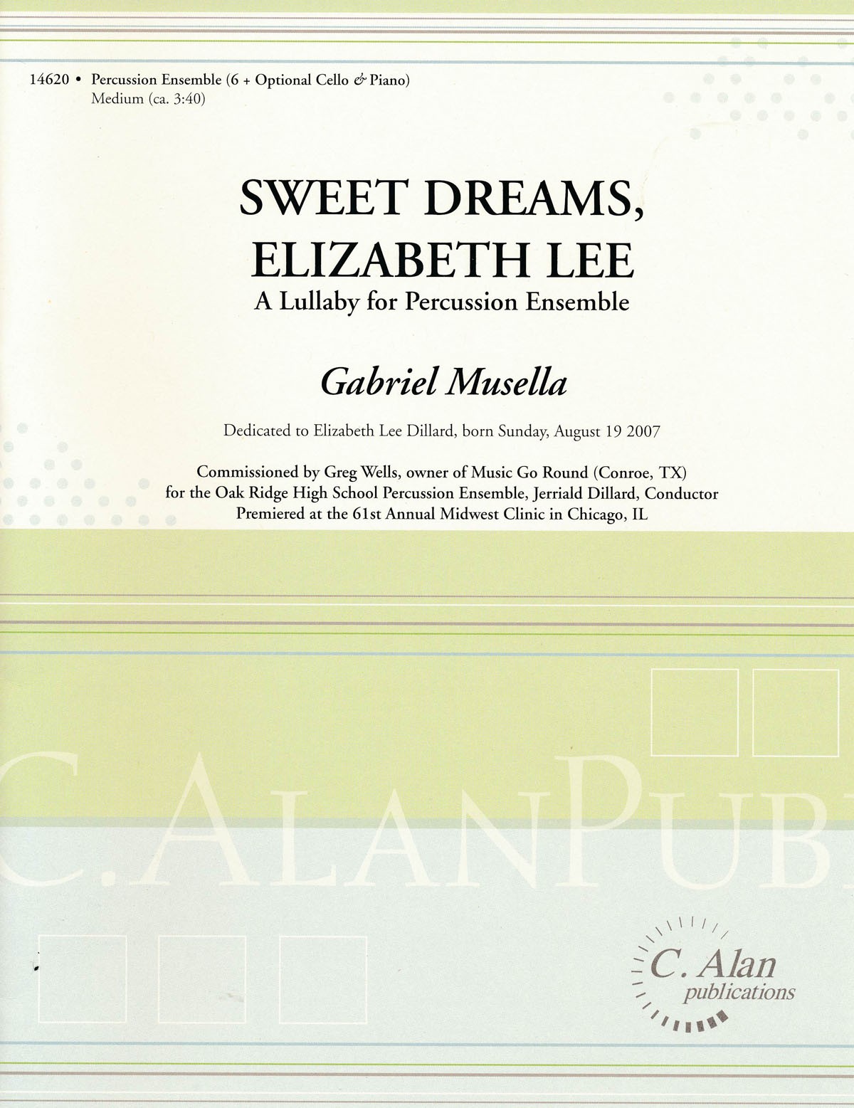 Sweet Dreams, Elizabeth Lee by Gabriel Musella