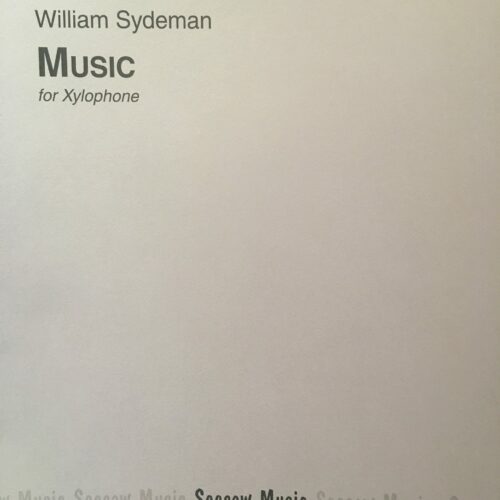 Music for xylophone by William Sydeman