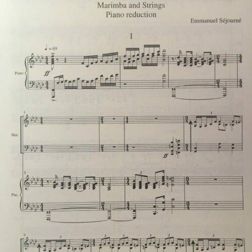 Concerto for Marimba and Strings NEW MOVEMENT by Emmanuel Sejourne