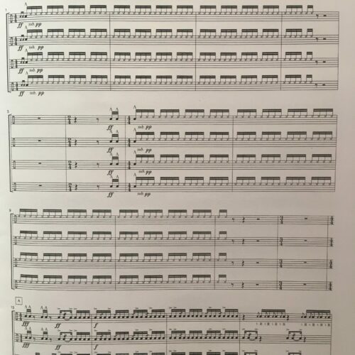 Quartet for Four Snare Drums by Kevin Bobo