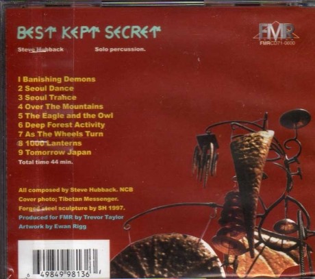 Steve Hubback: Best Kept Secret CD