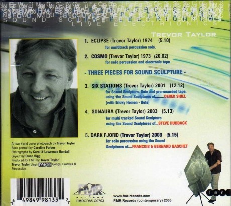Trevor Taylor: New Music For Percussion & Electronics CD